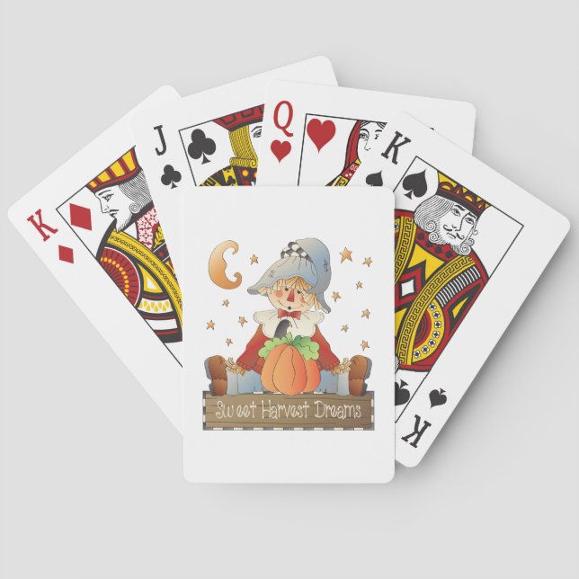 Jeu De Cartes Rêves doux d'épouvantail d'automne (dos)