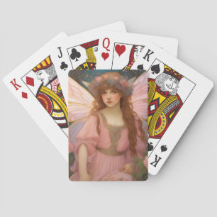Jeu De Cartes Rêves Enchanteurs : Un Portrait De Fée Rose Whimsi