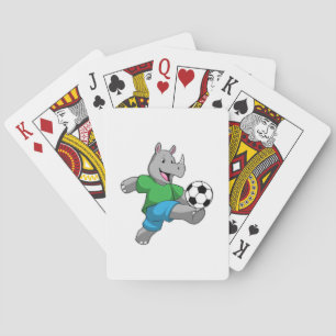 Jeu De Cartes Rhino comme joueur de football avec Soccer