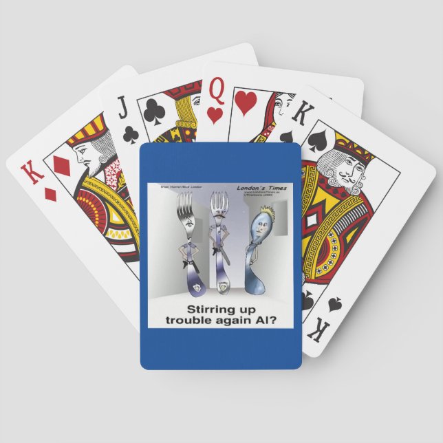 Jeu De Cartes Rick London Couverts Drôles de Police (dos)