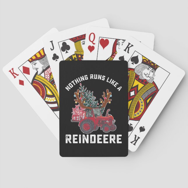 Jeu De Cartes Rien Ne Fonctionne Comme Un Reindeere Tractor (dos)