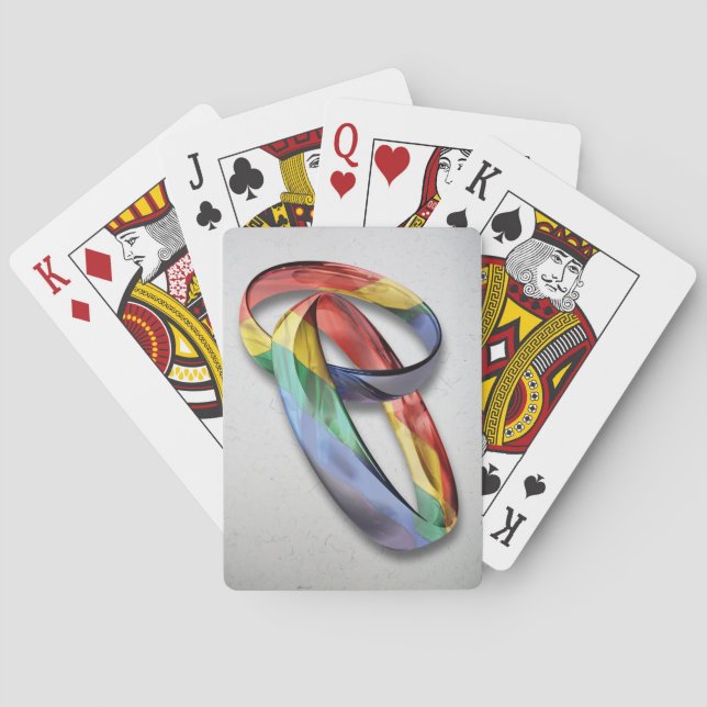 Jeu De Cartes Rings de Rainbow Wedding pour l'Equality (dos)
