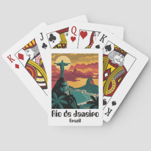 Jeu De Cartes Rio de Janeiro Brésil Voyage Art Coloré
