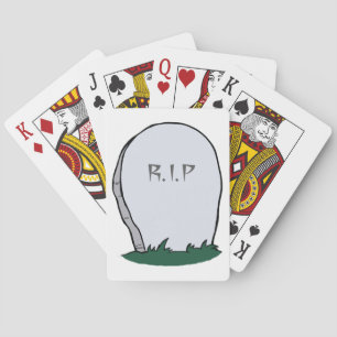 Jeu De Cartes RIP Gravestone Cemetery Jouer des cartes
