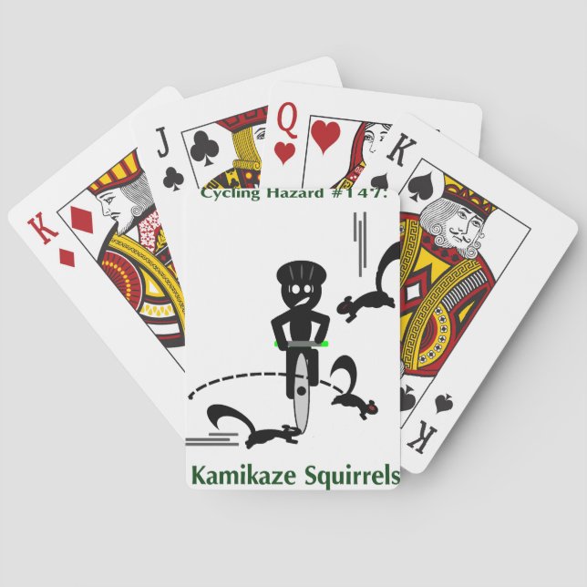 Jeu De Cartes Risque de cyclisme : écureuils kamikazes (dos)