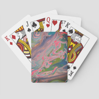 Jeu De Cartes Rivière des couleurs peinture de flux