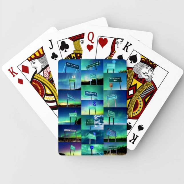 Jeu De Cartes "Road Signes of Kittson County" Jouer des cartes (Créateur téléchargé)