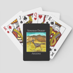 Jeu De Cartes Roadrunner vu dans le désert de Sonoran à AZ
