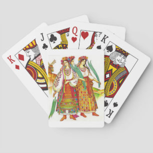 Jeu De Cartes Robe ukrainienne traditionnelle de Kyivschyna