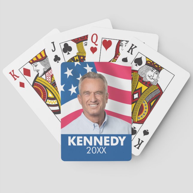 Jeu De Cartes Robert F Kennedy JR 2024 - avec l'arrière - plan d (dos)