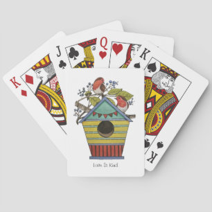 Jeu De Cartes Robins Aux Bleuets Et À La Maison D'Oiseaux