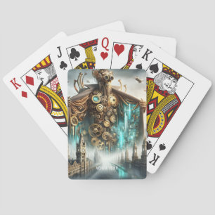Jeu De Cartes Robot Steampunk Imaginaire Pont mignon