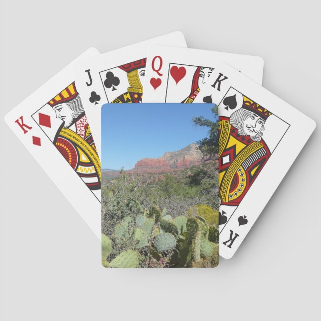Jeu De Cartes Rochers rouges et cactus I (dos)