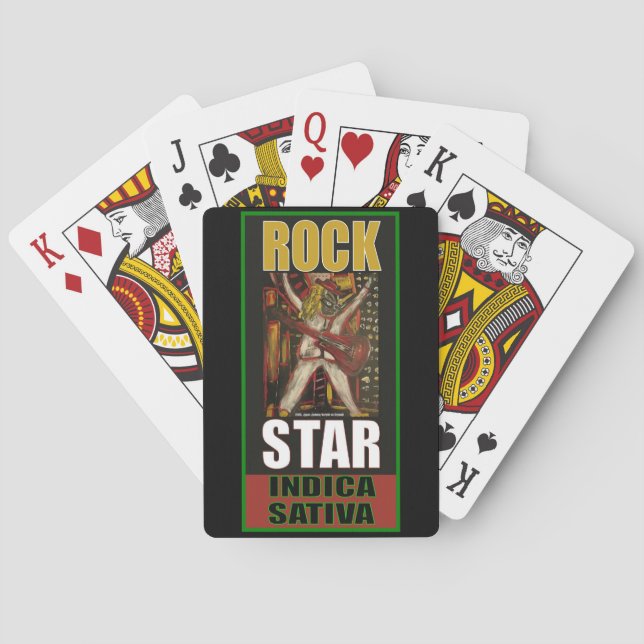 JEU DE CARTES ROCK STAR INDICA SATIVA (dos)
