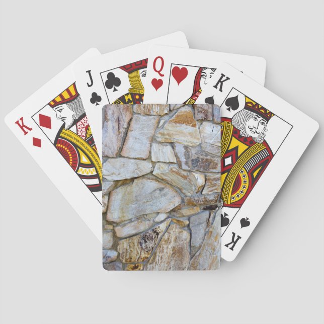 Jeu De Cartes Rock Wall Texture Photo sur Cardstock Jouer aux ca (dos)