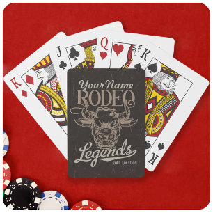 Jeu De Cartes Rodéo personnalisé Old West Steer Roping Légendes