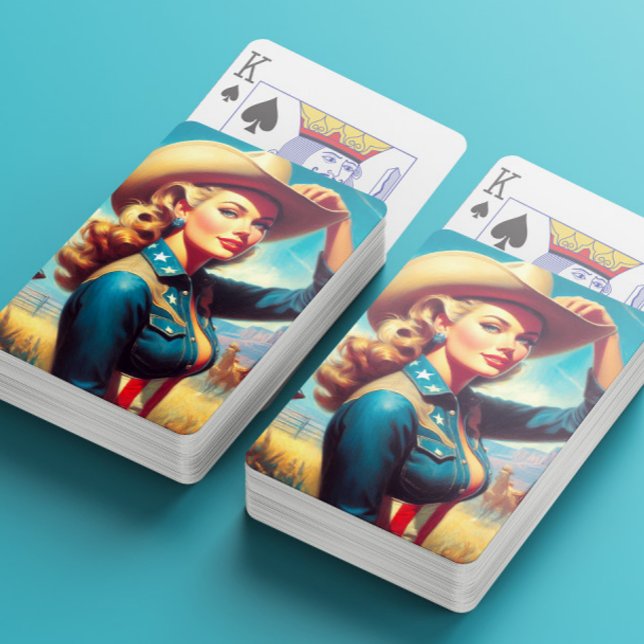 Jeu De Cartes Rodeo Pin-up Vintage (Créateur téléchargé)