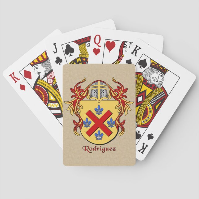 Jeu De Cartes Rodriguez Bouclier héraldique avec manteau (dos)
