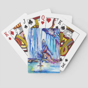 JEU DE CARTES ROI ARTHUR, DAME DU LAC ET EXCALIBUR