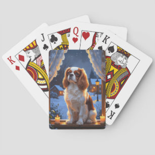 Jeu De Cartes Roi Cavalier avec lumières de Noël