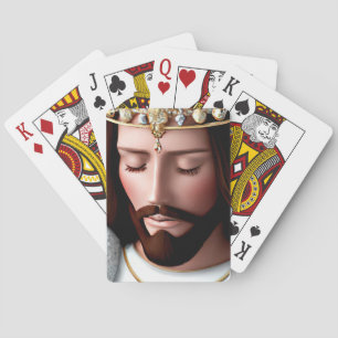 Jeu De Cartes Roi de l'Univers Jésus en 3D Look AI
