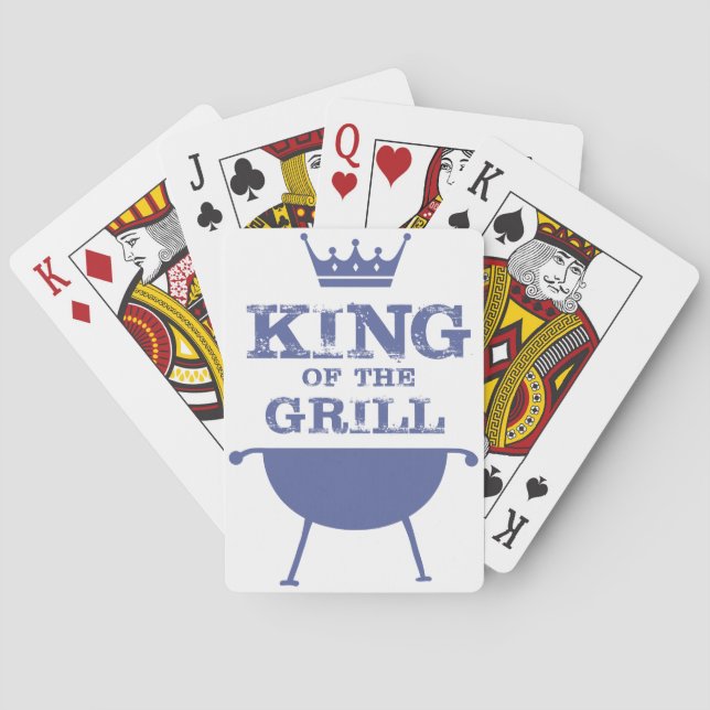 Jeu De Cartes Roi Du Grill, Bleu (dos)