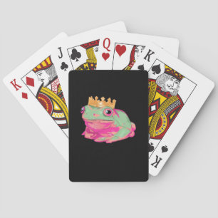 Jeu De Cartes Roi Grenouille Funky Mème Style Classique