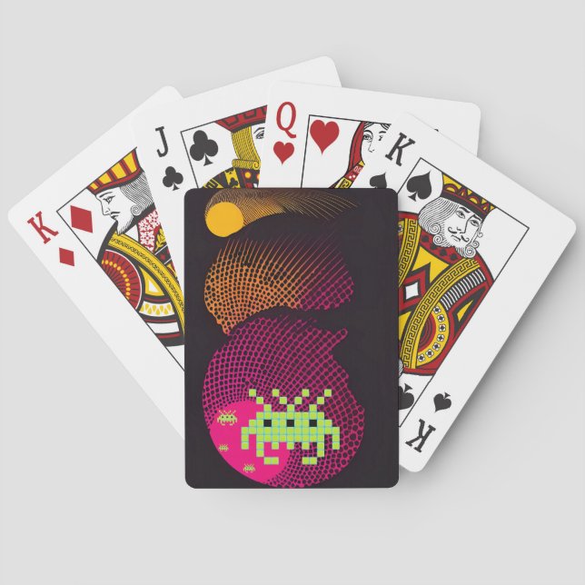 Jeu De Cartes Rois de l'espace envahissants (dos)