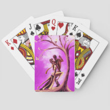 Romantique Couple Dansez le Tango Jouer des cartes