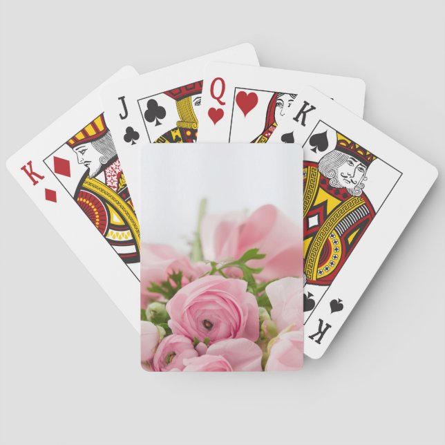 Jeu De Cartes Romantique Mariage Love Soft Rose Flower Bouquet (dos)