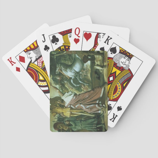 Jeu De Cartes Romulus, conquérant d'Acron, portant son butin à (dos)