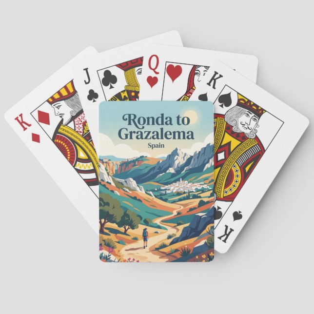 Jeu De Cartes Ronda à Grazalema Espagne (dos)