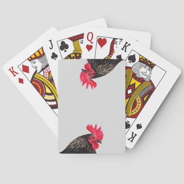 Jeu De Cartes Rooster noir (dos)