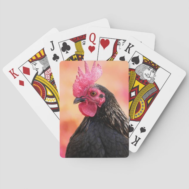 Jeu De Cartes Rooster Portrait (dos)