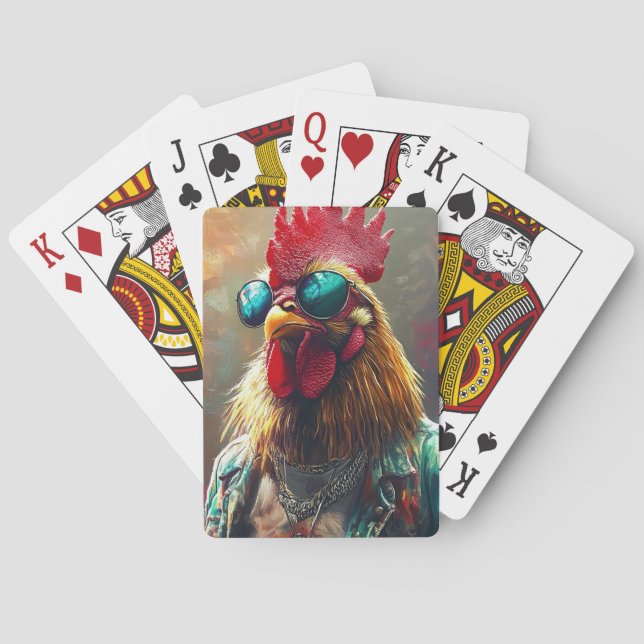 Jeu De Cartes Rooster Punk Streetwise (dos)