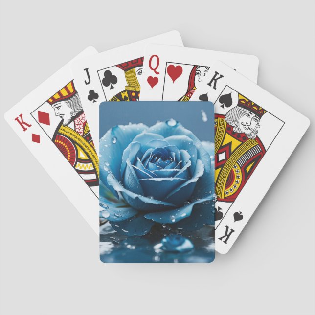Jeu De Cartes Rose bleu (dos)