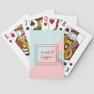 Jeu De Cartes Rose Bleu Le Rendre Possible