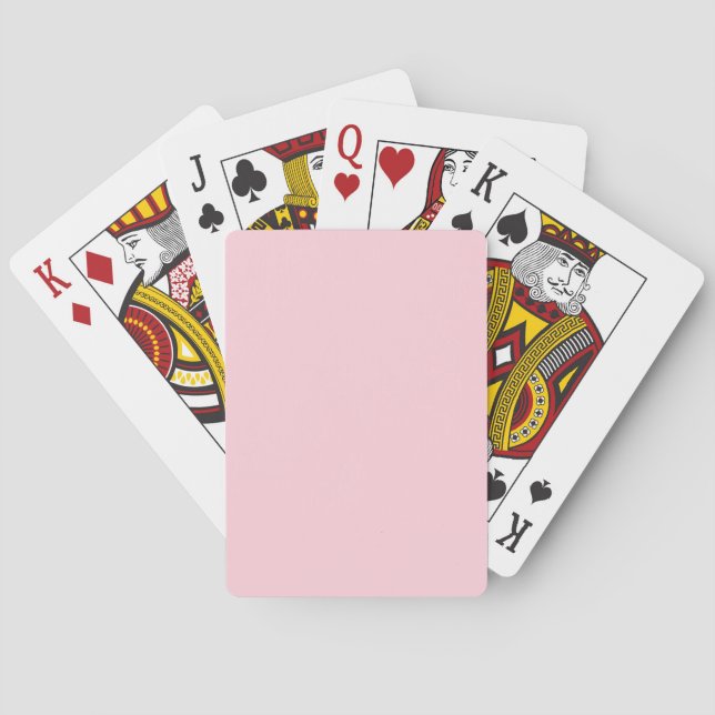Jeu De Cartes Rose Bubble-gum Joli et Délicieux Couleur Uni (dos)