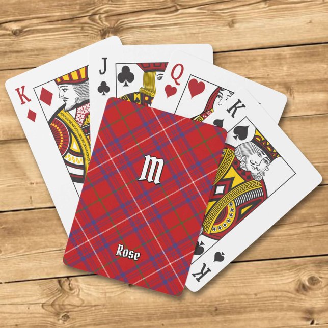 Jeu De Cartes Rose de clan Tartan (Créateur téléchargé)