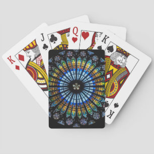 Jeu De Cartes Rose en verre tendu à Strasbourg