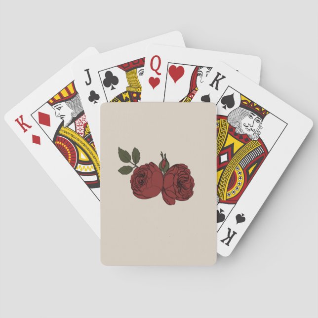 Jeu De Cartes Rose Florentina (dos)