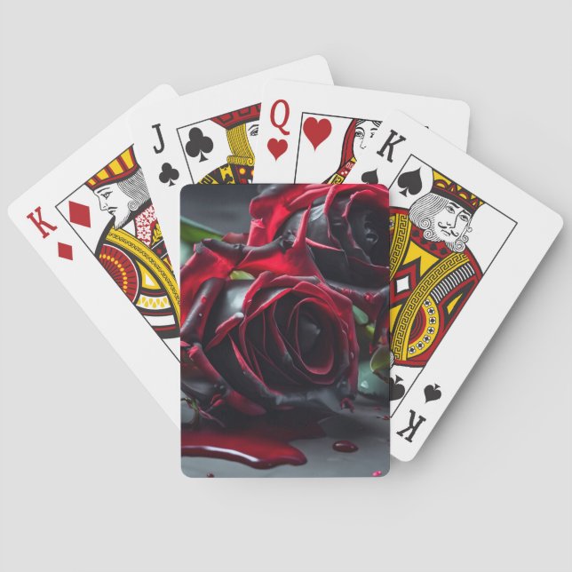 Jeu De Cartes Rose gothique (dos)
