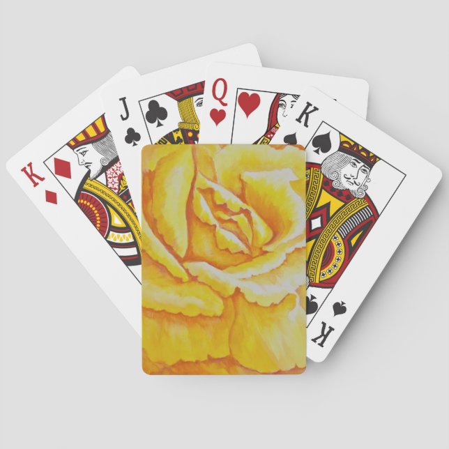 Jeu De Cartes Rose jaune (dos)