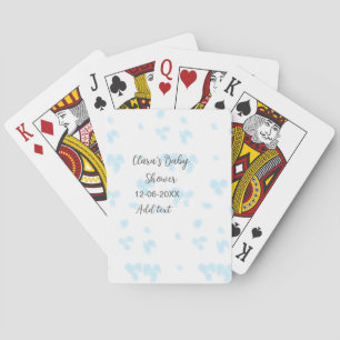 Jeu De Cartes Rose mignon baby shower aquarelle moderne dat