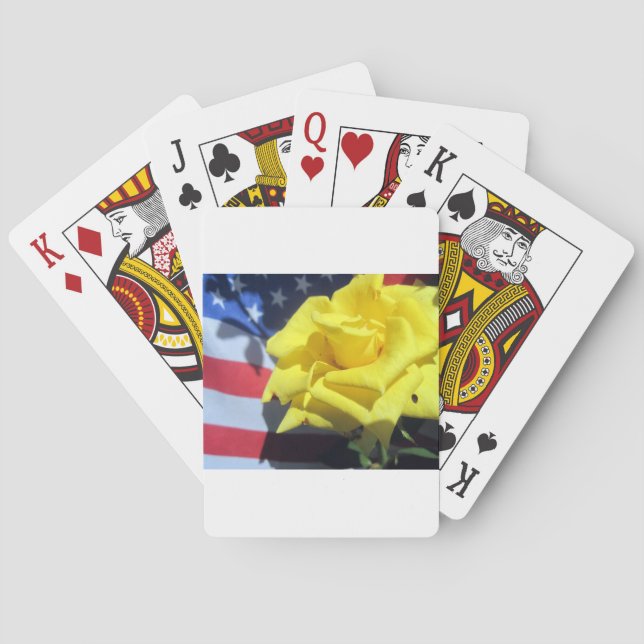 Jeu De Cartes Rose patriotique (dos)