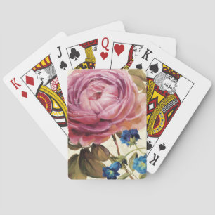 Jeu De Cartes Rose rose en pleine floraison