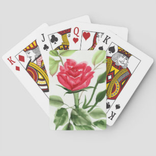 Jeu De Cartes Rose rouge
