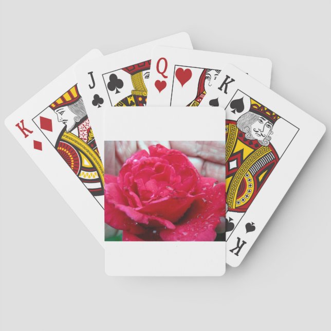 Jeu De Cartes Rose rouge (dos)