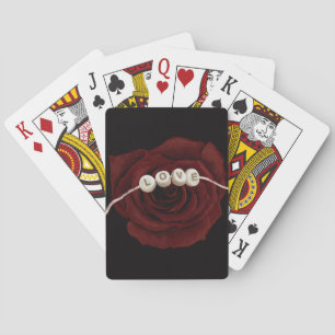 Jeu De Cartes Rose rouge