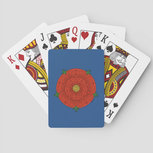Jeu De Cartes Rose rouge de Lancaster (dos)